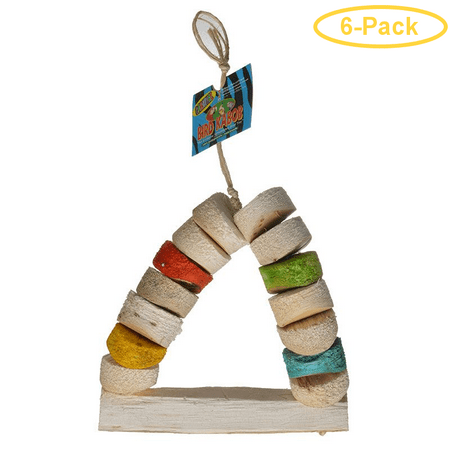 BIRD KABOB Wesco Shreddable Bird Perch Toy Carnival 8.5 Long x 13 High Pack of 2